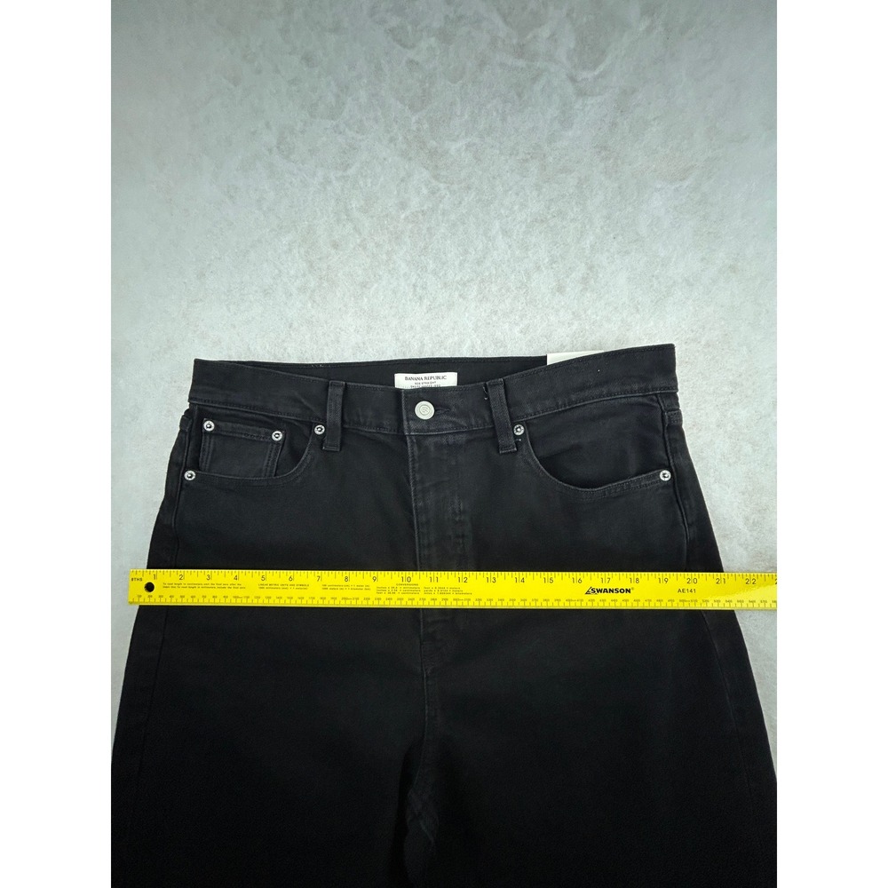 Banana Republic Jeans Womens 32 Regular High Rise 90s Straight Black NWT - Picture 13 of 16